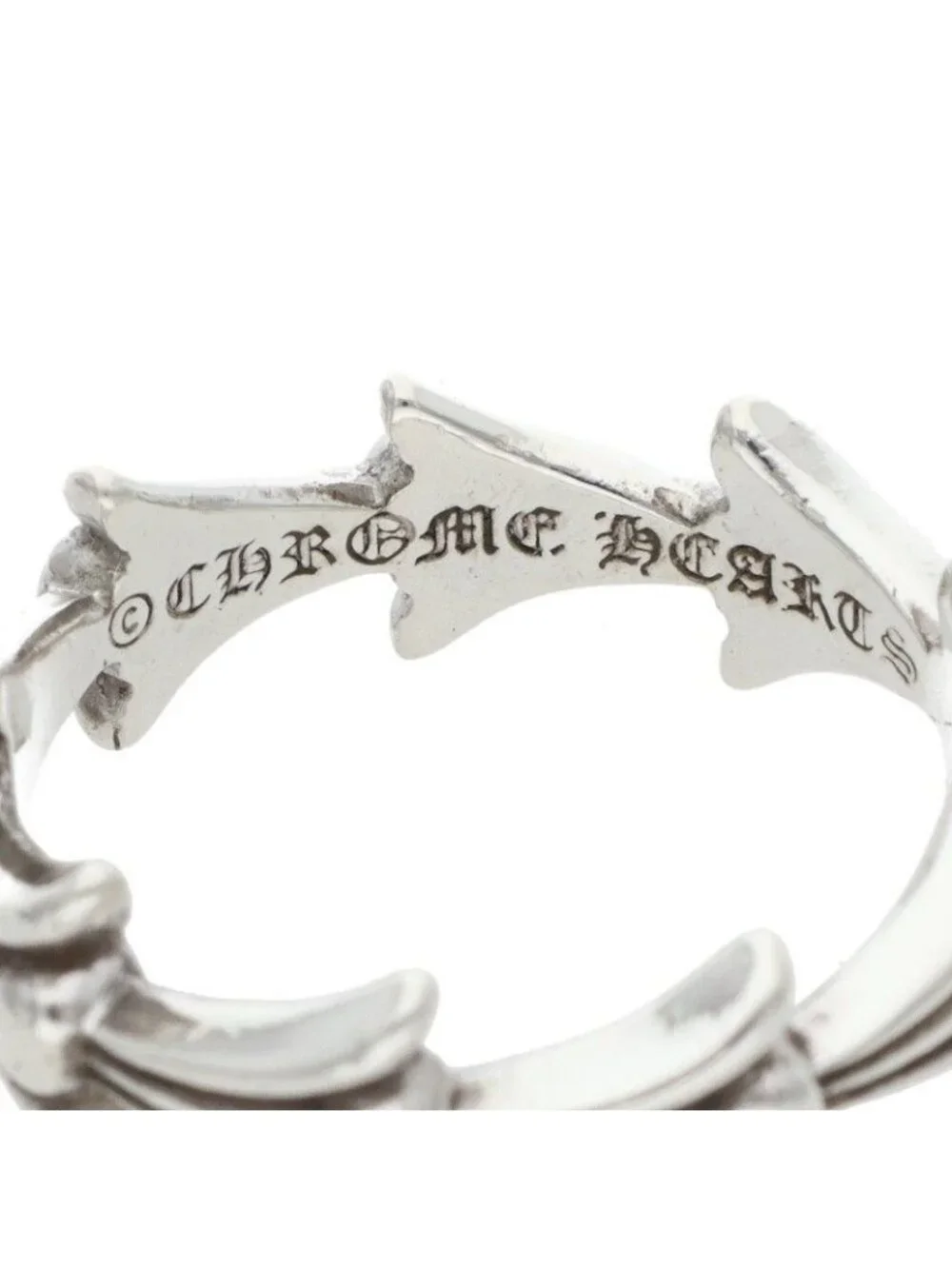 Chrome Hearts Cross Tail Silver Ring